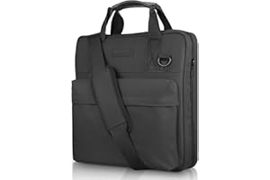 SortieOwl Zipper Binder 3 Ring 2 Inch with Shoulder Strap & Handle - Multi-Pocket School Binder Organizer for Middle School & Office - Holds 500 Sheets, Durable Premium Fabric - Black