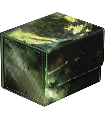 Ultra Pro - Magic: The Gathering - Edge Of Eternities - Deck Box Premium Alcove Con Similpelle Blu, Capacità 100 Carte Doppie Buste - 2