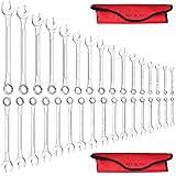ROCHOOF Combination Wrench Set,33-Piece Chrome