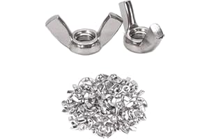 ASUNTOM 5/16"-18 Wingnut,SS304 Stainless Steel Hardware,Butterfly Wing Nuts,30Pcs