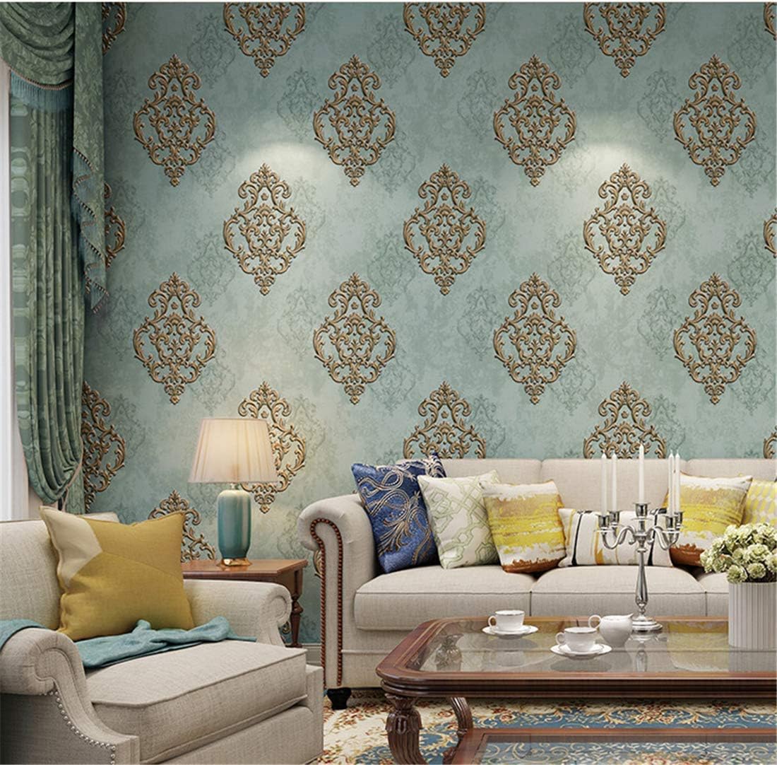 3D Carved Damascus Wallpaper NonWoven