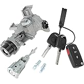 HOPESPANNER No.1K0905851B/1K0905851 Ignition Lock Cylinder and Door Lock for Volkswagen Passat 2012-2019 for Audi A3 TT R8 Ignition Switch Cylinder W/Remote Key