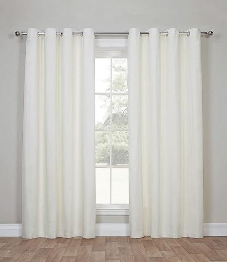 New Tesco Canvas Lined Eyelet Curtains 46 X 54 117cm X 137cm