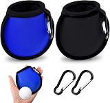 olyee 2 Pack Golf Ball Cleaner Pouch Clip On Waterproof Pocket
