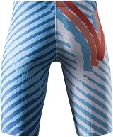 MY KILOMETRE Jammer Swimsuit Mens Solid Blue Endurance Training Long Jammer view 4
