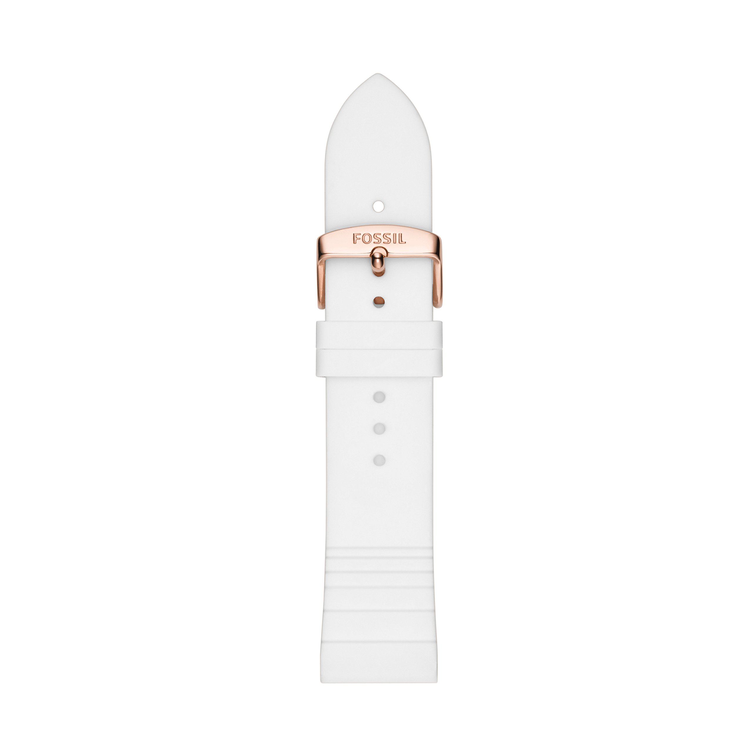 Fossil Womens White Silicone Strap S221349