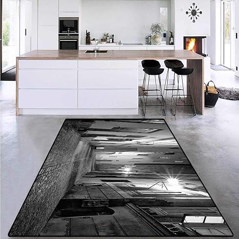 Room Home Bedroom Carpet Floor Mat Dark Alleyway Door Mat Indoors Bathroom Mats Non Slip 5 X6 Amazon Ca Home Kitchen