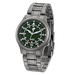 BERNY Men's Titanium Watch Japanese Sweep Second