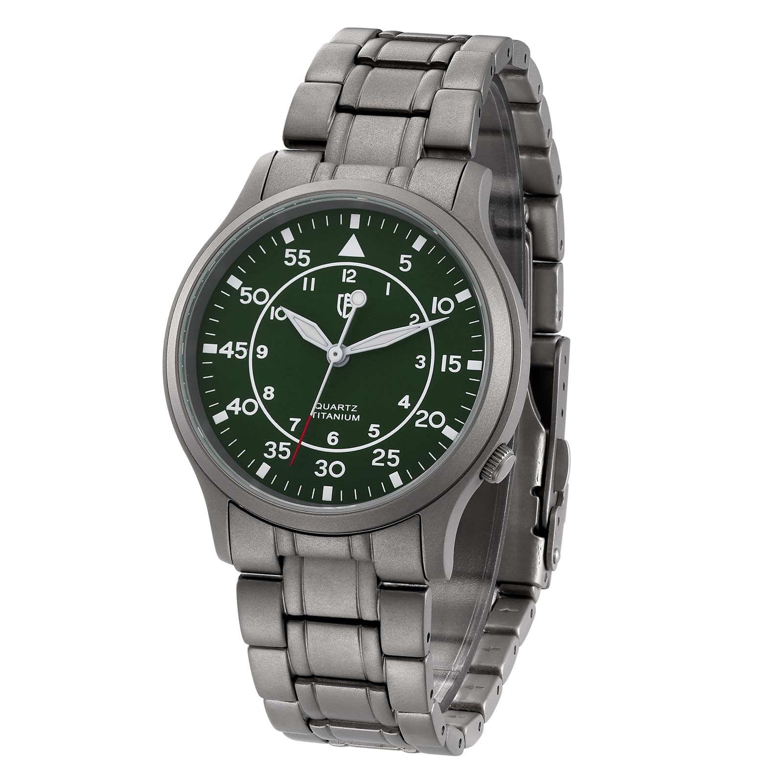 BERNY Men's Titanium Watch Japanese Sweep Second
