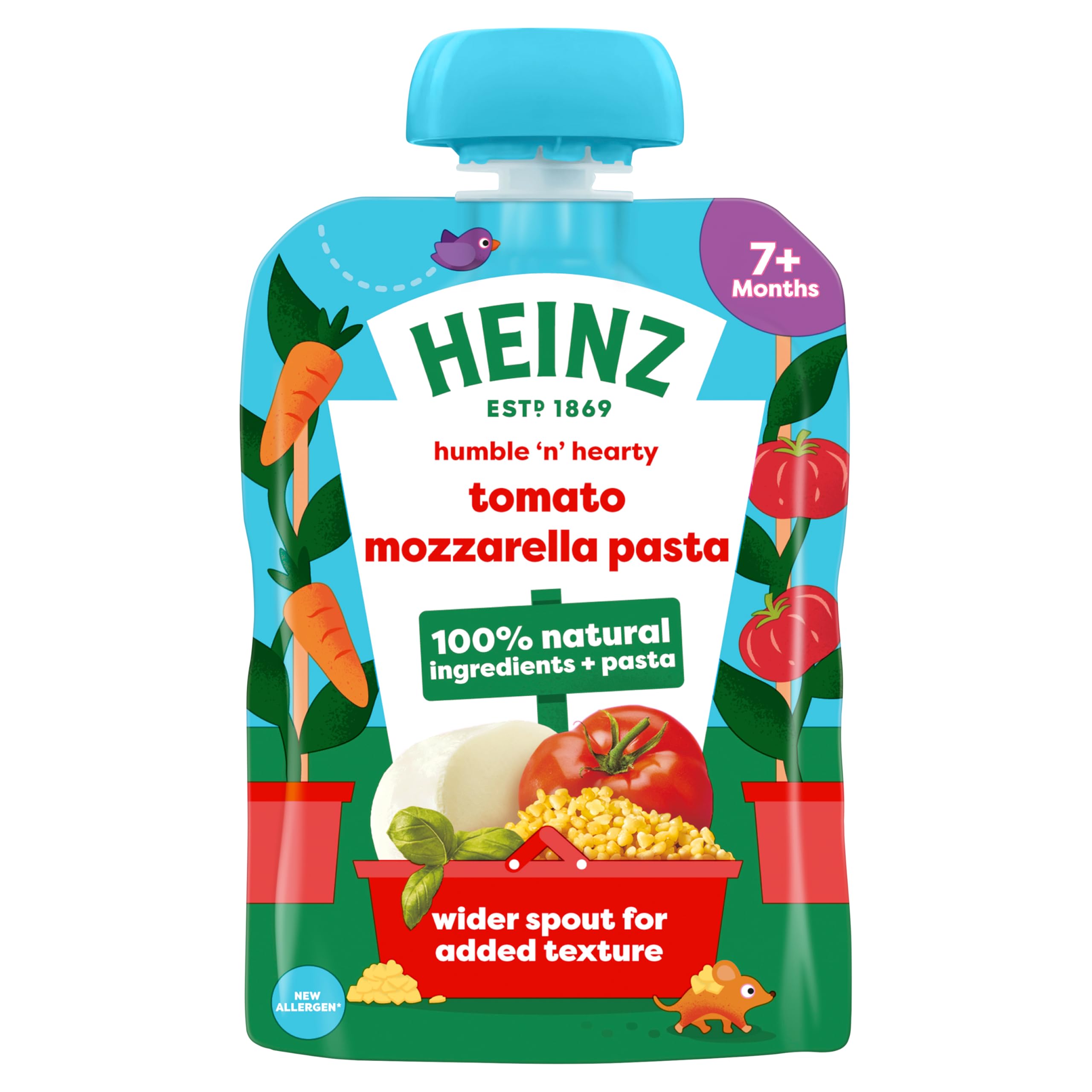 Heinz Baby Food Tomato & Mozzarella Pasta Shapes Pouch 130g