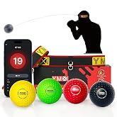 YMX BOXING&reg; Ultimate Reflex Ball Set with App - 4 Balls &amp; 2 Headband