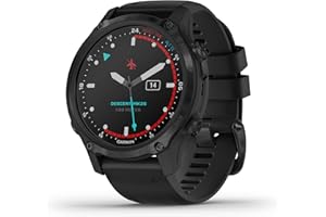 Garmin Descent Mk2S, Smaller-Sized Watch-Style Dive Computer, Multisport Training/Smart Features, Gray with Black Silicone Band, (010-02403-03)