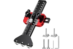 YOZYU Thin Rip Table Saw Jig - 3 Pulleys Thin Rip Jig for Making Repetitive Narrow Strip Cuts，Thin Rip Jig Cutting for 3/8 x 