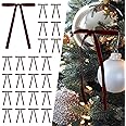 SIMISI RIBBON 24 Pcs Velvet Christmas Tree Bows Door Garland Decor Vintage Wreath Bow (3/8'' Wide, 5 * 7 inch)