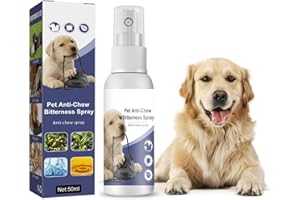 ERUIOLA No Chew Spray for Dogs. Bitter Apple Spray for Dogs to Stop Chewing. Effective Dog Deterrent Spray for Carpet Furniture. Dog Training & Behavior Aids. Alcohol-Free, Indoor & Outdoor Safe. 50ML