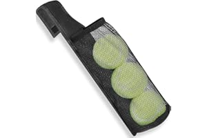 VISEMAN Tennis Ball Holder Bag, Tennis Ball Waist Pouch for Belts, Portable Pocket for Women & Men, Pickleball Tennis Balls Holding Accessory