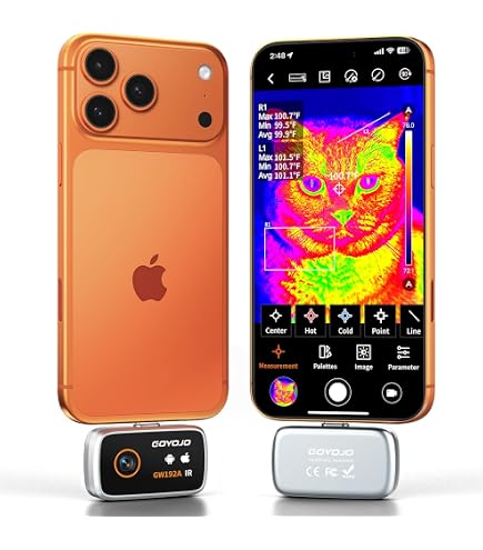 Amazon.com: Thermal Imaging Camera for USB-C iPhone/Android/Tablet