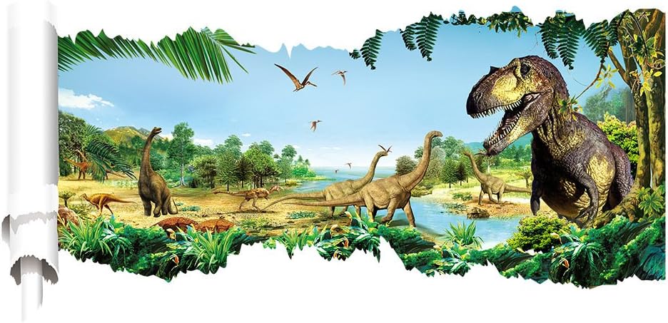 3D Removable Wall Mural for Home Decor - The World of Dinosaur 2