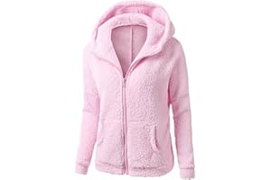 APIVOE Sherpa Jackets Women 2023 Trendy Winter Fleece Zip up Y2k Hoodies Fall Long Sleeve Shaggy Warm Plush Coats Outerwear