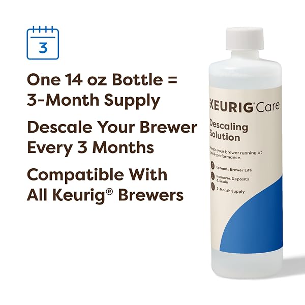 KEURIG BREWER CLEANSE KIT FOR BREWER DESCALING AND MAINTENANCEINCLUDES DESCALING SOLUTION & RINSE PODS, COMPATIBLE WITH KEURIG CLASSIC/1.0 & 2.0 K-CUP POD COFFEE MAKERS, 5 COUNT