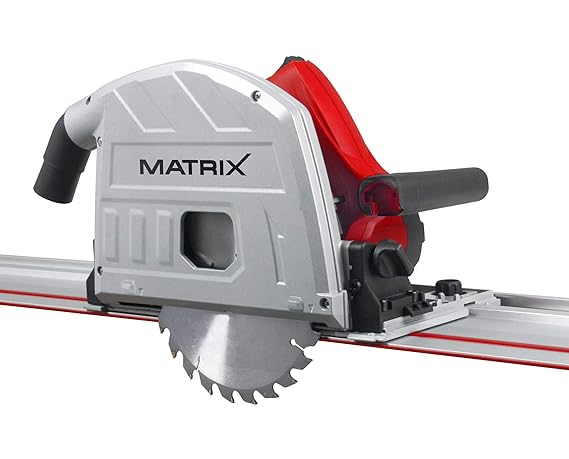 Matrix Tauchsäge, 1200 Watt, inkl. 2 Führungsschienen, Staubsauger Adapter, Sägeblatt, Sicherheitsabdeckung