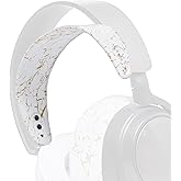 WC HeadbandZ Arctis Nova - Upgraded Silicone Headband for Arctis Nova Headsets by Wicked Cushions - Enhanced Flexibility, Comfort, and Style with Matching Earpad Designs | Gold Marble