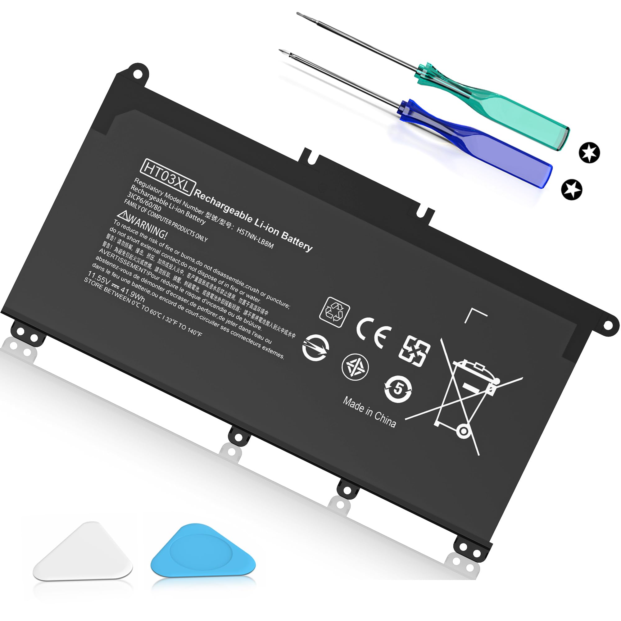 COWOOGMZ HT03XL L11119-855 Battery Replacement for
