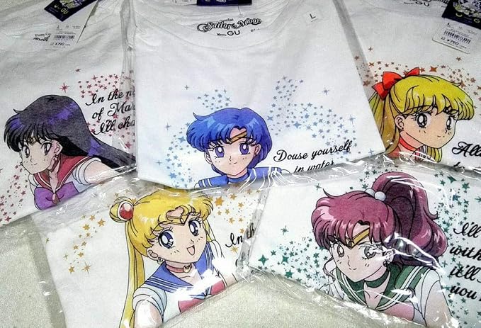Amazon Tシャツ セット 美少女戦士セーラームーン Gu コラボ 第2弾 Lサイズ Sailor Moon 25周年 アニメ 萌えグッズ 通販 Amazon Tシャツ セット 美少女戦士セーラームーン Gu コラボ 第2弾 Lサイズ Sailor Moon 25周年 アニメ 萌えグッズ 通販