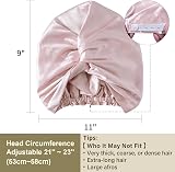 ZIMASILK 22 Momme 100% Mulberry Silk Sleep Cap Bonnet Light Plum Pink view 5