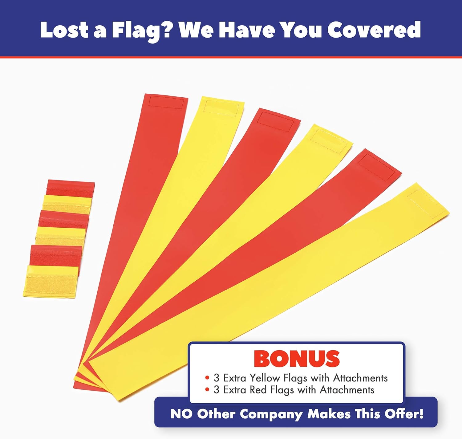 Flag Football Belts Adult - Durable 14 Player Flag Football Set of Belts and Flags Includes 3 Flags Per Belt Plus a Bonus 6 Replacement Flags (62 Piece Kit): Clothing
