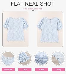 Dokotoo 2025 Summer Blouses for Women Tops Crew