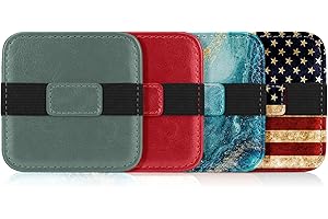 DTTO Screen Cleaning Soft Cloth Pad for iPad, iPhone, MacBook, Laptop Screen, Touch Screen Devices, Screen Cleaner for Tesla Central Control Screen, TV Screens, 4 Pack (Red+Green+Sand Wave+US Flag)