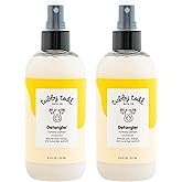 TUBBY TODD Hair Detangler Spray for Kids - Hair Detangling Spray with Baobab & Coconut Oil - Gentle & Moisturizing Kids Hair Detangler Spray - 8.5oz, 2 Pack - Lemon Crème