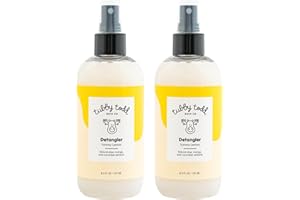 TUBBY TODD Hair Detangler Spray for Kids – Hair Detangling Spray with Baobab & Coconut Oil – Gentle & Moisturizing Kids Hair Detangler Spray – 8.5oz, 2 Pack – Lemon Crème