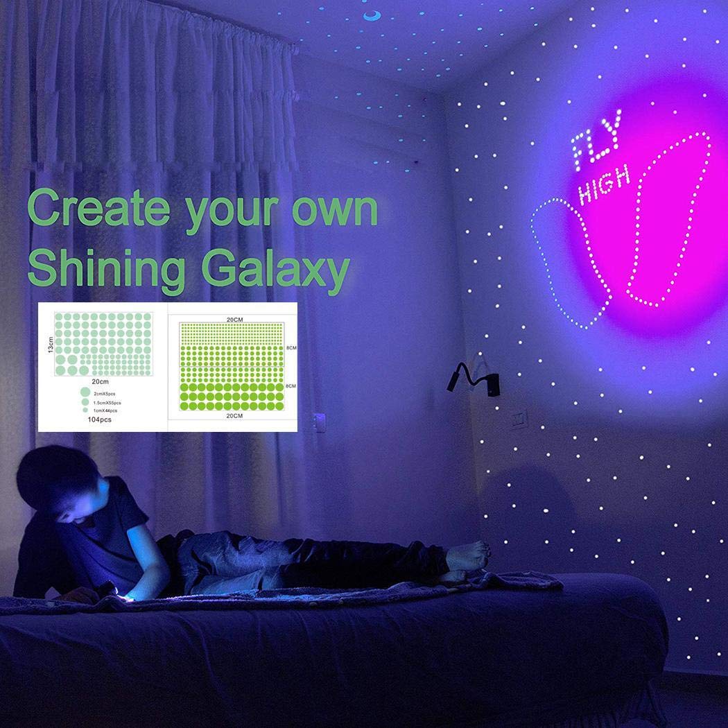 marris Luminous Dot Living Room Children\'s Room Decoration Fluorescent Wall Sticker Wall Stickers