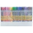 BEIWO Premium Gel Ink Ball Point Pen, [0.5mm] Fine Point 24 Color Pens, Smooth Writing Gel Pen for Office School Stationery Supply