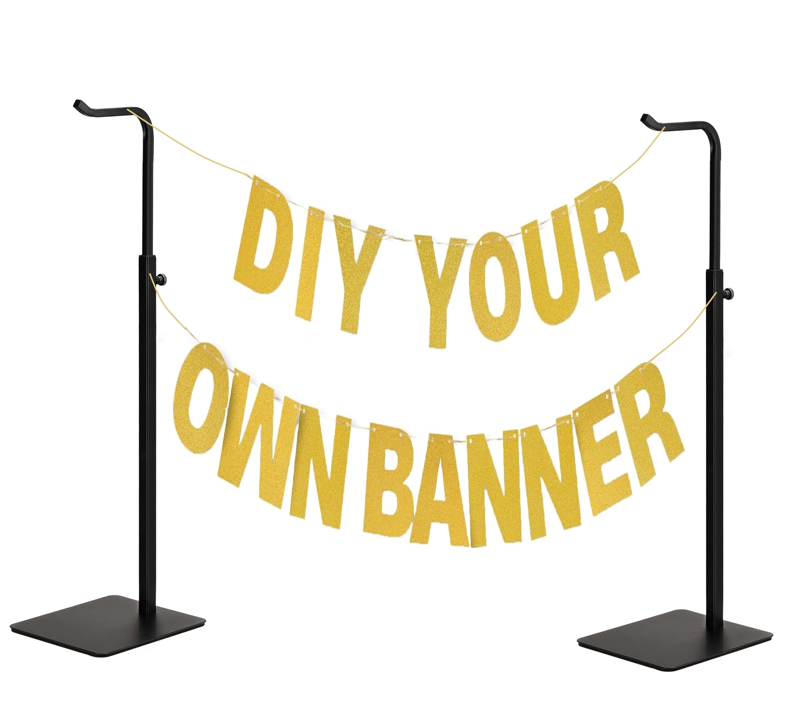 Photo 1 of 2 Pack Purse Holder Handbag Display Stand: Black Hanger Rack for Bags, Purses, and Wreath, Adjustable Hook Stand for Tabletop, Closet, and Retail Use for Vendors