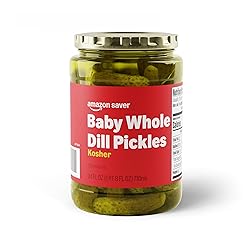 Amazon Saver, Kosher Baby Whole Dill Pickles, 24 Fl