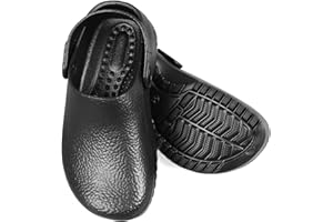 Slip Resistant Backless Chef Shoes, Breathable Mesh Casual Nursing Work Sneakers for Summer (Black)