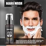 ComoZon Beard Grooming Kit Men Gift Set with Oil Shampoo Comb Brush Balm view 3