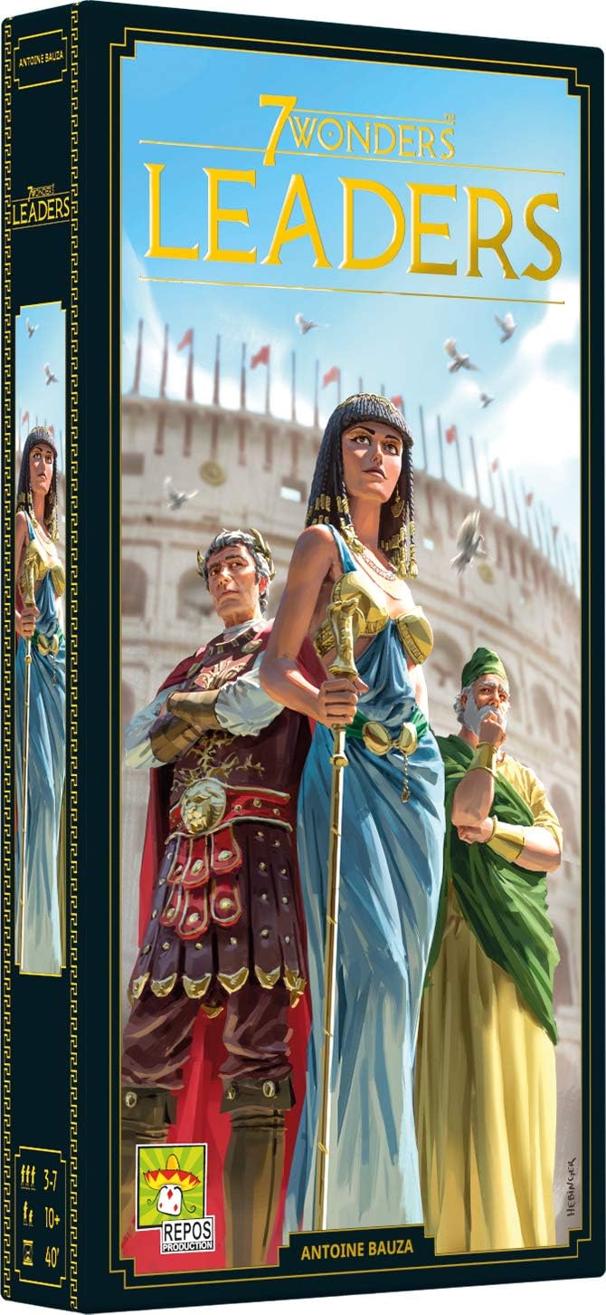 7 Wonders - Extension Leaders (Edition 2020) - Asmodee - Board Game - Strategy Game, French version, Leaders Expansion
