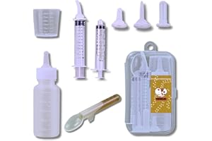 PHONGLEO 3-Pack Newborn Pet Feeding Kit – Complete Feeding Solution with BPA-Free Silicone Nipples, Bottles, Syringes, and More – Perfect for Multiple Pets or Rescue Centers – Premium Quality and Savings.