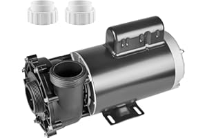 VEVOR 2 Speed SPA Pump, 56-Frame, AC 220V Hot Tub SPA Pump, 3 HP / 200 GPM / 65.61 ft High Speed or 0.4 HP / 100 GPM / 16.07 