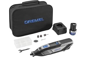Dremel 8240 12V Cordless Rotary Tool Kit with Variable Speed and Comfort Grip - Includes 2AH Battery Pack, Charger, 5 Accesso