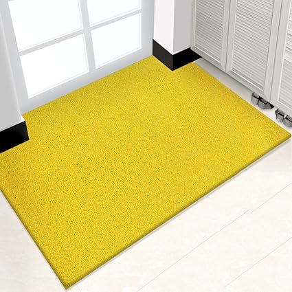 PVC color sólido puerta Felpudo salón de entrada pie Pad se puede