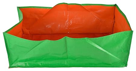 YUVAGREEN High Density Polyethylene Terrace Gardening Leafy Vegetables Green Grow Bag (24