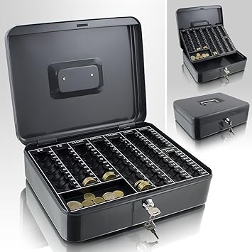 30 cm Gris oscuro caja de caudales para monedas inkiess caja ...
