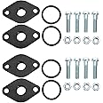 Cast Iron Flange Kit with Gasket for Grundfos 519601 UP Series Circulator Pump, 3/4" NPT (Pack of 4)