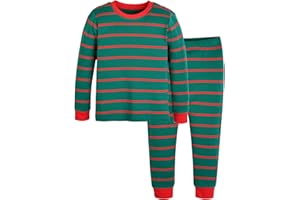 moimoln Sibling Matching 6M-8Y Soft Warm Cotton Modal Character Long Sleeve Snug-Fit Pajama Long Sleeve Sleepwear Daily