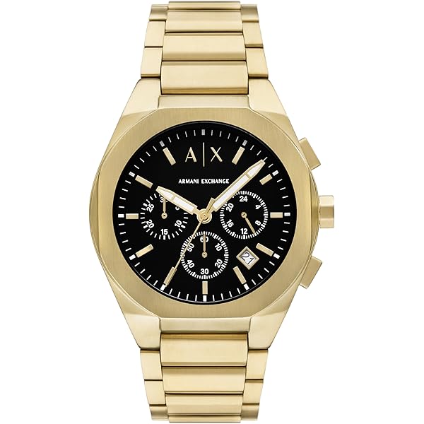 Amazon.com: Armani Exchange A｜X Men's Chronograph Gold-Tone